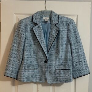 Excellent condition blue tweed blazer